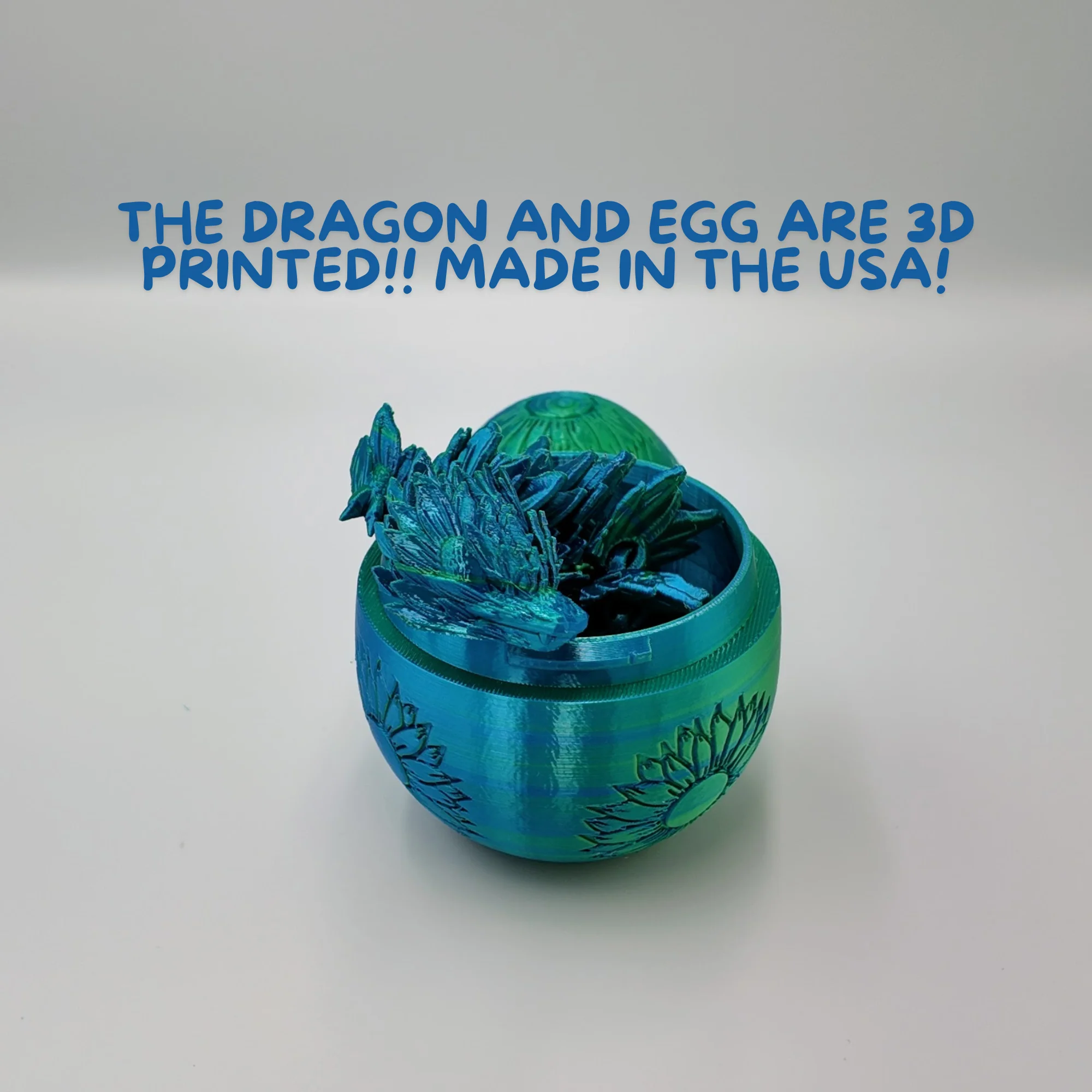 Sunflower Dragon Egg - 12.5" Dragons Articulating Joints - Sunflower Themed - Image 13